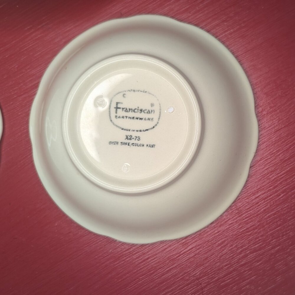 Fransiscan Desert Rose  -  3 Dessert Bowls - Picture 4 of 4